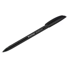 Ручка шариковая Berlingo "Triangle 100T" черная 07 мм. трехгран. игольчатый стержень