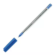 Ручка шариковая Schneider "Tops 505 M" синяя 10 мм. прозрачный корпус