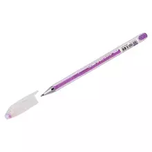 Ручка гелевая Crown "Hi-Jell Pastel" фиолетовая пастель 08 мм.