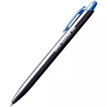 Ручка шариковая автоматическая Crown "Grand Ball" синяя 07 мм. штрих-код