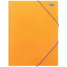Папка на резинке Мульти-Пульти А4 500 мкм. оранжевая