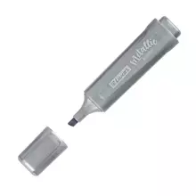 Текстовыделитель Luxor "Textliter Metallic" серебро 1-5 мм.