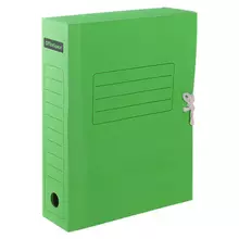 Папка архивная с завязками OfficeSpace микрогофрокартон 75 мм. зеленый до 700 л.