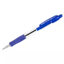 Ручка шариковая автоматическая Pilot "Super Grip" синяя, 0,7 мм. синий грип