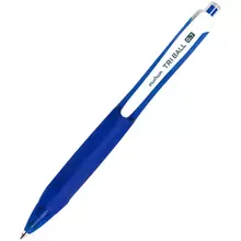 Ручка шариковая автоматическая MunHwa "Triball" синяя 07 мм. грип