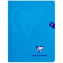 Тетрадь 48 л. 170*220 мм. клетка Clairefontaine "Mimesys" пластиковая обложка голубая 90г./м2