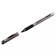 Ручка-роллер Pilot "Hi-Techpoint" черная 05 мм. грип игольчатый пишущий узел одноразовая