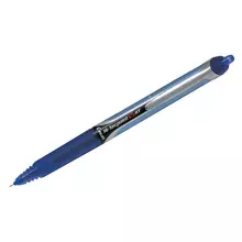 Ручка-роллер автоматическая Pilot "V5-RT" синяя 05 мм. игольчатый пишущий узел грип многоразовая