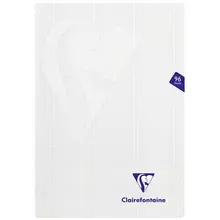Тетрадь 48 л. А4 клетка Clairefontaine "Mimesys" пластиковая обложка белая 90г./м2