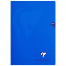 Тетрадь 48 л. А4 клетка Clairefontaine "Mimesys" пластиковая обложка синяя 90г./м2