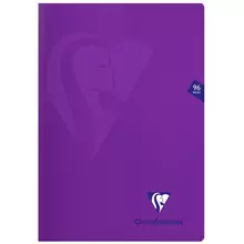Тетрадь 48 л. А4 клетка Clairefontaine "Mimesys" пластиковая обложка фиолетовая 90г./м2