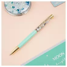 Ручка шариковая автоматическая Meshu "Dream sand" синяя 10 мм.