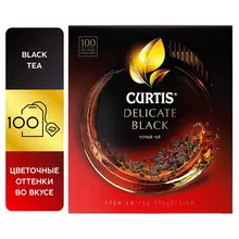 Чай Curtis "Delicate Black" черный цветочные оттенки во вкусе 100 пакетиков по 1.7 г