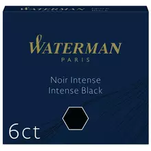 Картриджи чернильные Waterman International, черный, 6 шт. картонная коробка