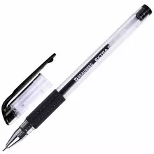 Ручка гелевая с грипом Brauberg "Extra GT NEEDLE", черная, игольчатый узел 0,5 мм. линия 0,35 мм.