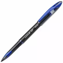 Ручка-роллер Uni-Ball "AIR Micro", синяя, корпус черный, узел 0,5 мм. линия 0,24 мм.