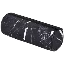 Пенал-тубус Brauberg с эффектом Soft Touch мягкий "Black marble" 22х8 см.