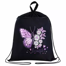 Мешок для обуви Brauberg с петлёй карман на молнии 47х37 см. "Butterfly"