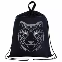 Мешок для обуви Brauberg, с петлёй, карман на молнии, 47х37 см. "Tiger" 
