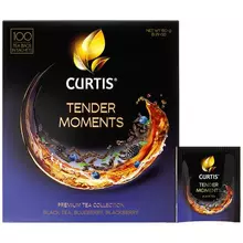 Чай CURTIS "Tender Moments" ежевика и мята мелкий лист 100 сашетов картонная короб