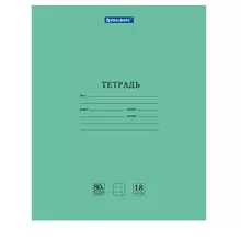 Тетради 18 л. комплект 20 шт. Brauberg "Extra" клетка плотная бумага 80г./м2 обложка картон