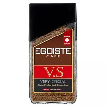 Кофе растворимый EGOISTE "V.S" сублимированный 100 г. стеклянная банка