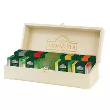 Чай AHMAD "Contemporary" набор в деревянной шкатулке, ассорти 10 вкусов по 10 пакетиков по 2 г