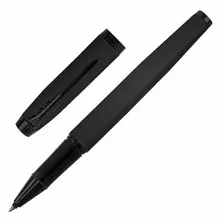 Ручка-роллер Parker "IM Achromatic Black BT" корпус черный матовый нержавеющая сталь черная