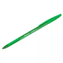 Ручка шариковая Berlingo "Tribase grip" зеленая 10 мм. грип