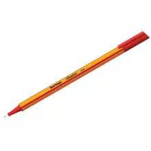 Ручка капиллярная Berlingo "Rapido" красная, 0,4 мм. трехгранная