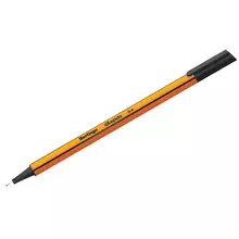 Ручка капиллярная Berlingo "Rapido" черная, 0,4 мм. трехгранная