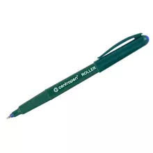 Ручка-роллер Centropen "4615" синяя 05 мм. трехгран. одноразовая