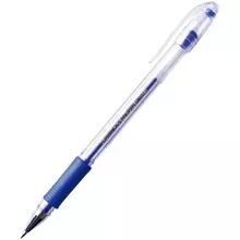 Ручка гелевая Crown "Hi-Jell Grip" синяя 05 мм. грип