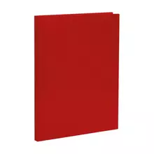Папка с боковым зажимом Стамм. А4 14 мм. 500 мкм. пластик красная