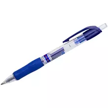 Ручка гелевая автоматическая Crown "CEO Jell" синяя 07 мм. грип