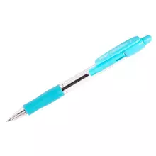 Ручка шариковая автоматическая Pilot "Super Grip" синяя, 0,7 мм. голубой грип