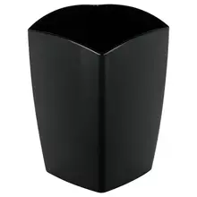 Подставка-стакан Стамм. "Тропик" пластиковая квадратная черная