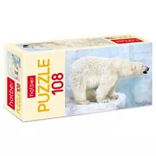 Пазл 108 эл. mini Hatber "белый медведь"