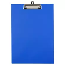 Планшет с зажимом OfficeSpace А4 ПВХ синий