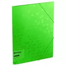 Папка на резинке Berlingo "Neon" А4, 600 мкм. зеленый неон