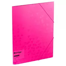 Папка на резинке Berlingo "Neon" А4, 600 мкм. розовый неон