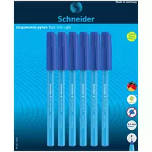 Набор шариковых ручек Schneider Tops 505 F Light 6 шт. синие 08 мм. блистер