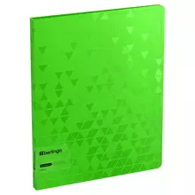 Папка c зажимом Berlingo "Neon" 17 мм. 1000 мкм. зеленый неон D-кольца с внутр. карманом