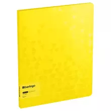Папка с 20 вкладышами Berlingo "Neon" 17 мм. 1000 мкм. желтый неон с внутр. карманом