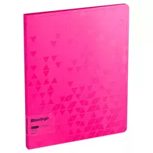 Папка с 20 вкладышами Berlingo "Neon" 17 мм. 1000 мкм. розовый неон с внутр. карманом