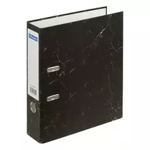 Папка-регистратор OfficeSpace 70 мм. разборная мрамор черная бюджет
