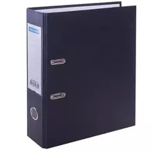 Папка-регистратор OfficeSpace 70 мм. бумвинил с карманом на корешке черная