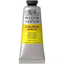 Краска акриловая художественная Winsor&Newton "Galeria" 60 мл. туба желтый лимон