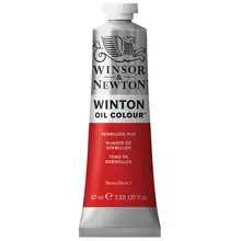 Краска масляная художественная Winsor&Newton "Winton", 37 мл. туба, киноварь (пунцовый ярко-красный) 