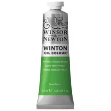 Краска масляная художественная Winsor&Newton "Winton", 37 мл. туба, фтало-зеленый желтый оттенок